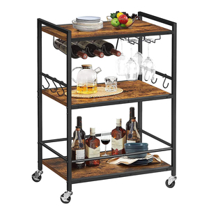 Modern Design Wooden Top <b>Coffee</b> <b>Table</b> With Black <b>Rectangle</b> Metal Frame K.D Version Living Room Furniture Side <b>Table</b> - Product Image 2