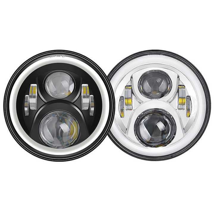 Phare De Moto Universel - Lentille Transparente 19,5 Cm - Pour Honda CB400, CB500, Hornet, VTR250, Custom...