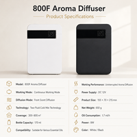 Diffuseur d'arômes électrique sans eau Koeazy, prêt à l'emploi, en plastique, pour huiles essentielles, machine à deux liquides, mural, pour hôtel, CE FCC