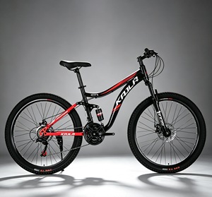 <span class=keywords><strong>Bicicleta</strong></span> de Montaña con Suspensión Completa, 21 Velocidades, <span class=keywords><strong>Bicicleta</strong></span> MTB para Adultos con Horquilla de Suspensión, Frenos de Disco, Neumáticos Antideslizantes para Senderos Forestales - Product Image 5