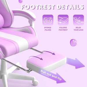 Silla Gamer Giratoria con Reposapiés y Diseño Personalizado con Logotipo a Color de <span class=keywords><strong>Hello</strong></span> <span class=keywords><strong>Kitty</strong></span> - Product Image 2