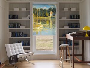 Persianas enrollables <span class=keywords><strong>de</strong></span> pintura al óleo impresas abstractas <span class=keywords><strong>de</strong></span> Arte <span class=keywords><strong>de</strong></span> pared grande personalizadas, persianas eléctricas para ventana y decoración del hogar - Product Image 4