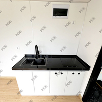 Maison de vacances modulaire, maison de ville, Casa, conteneur Van 20 pieds Pod avec salle de bain, bureau, hôtels touristiques