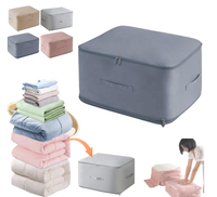 Sac de rangement pour couette réutilisable à compression automatique, grand cube de compression pour organiser les vêtements, gain de place