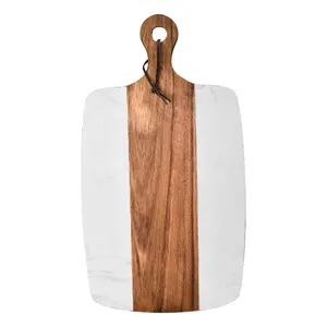 Arriart customable kitchen accessories wooden chopping board marble cutting boards acacia wood cutting borad wood with handle