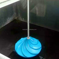 Agitateur hyperboloïde à double lame courbée pour zone anoxique à basse vitesse, piscine biologique, station d'épuration, en SUS304, pompe mélangeuse 3kW 1000mm 1000L/heure