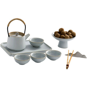 Retro Kung Fu <b>Tea</b> Set One <b>Pot</b> Four Cups Porcelain <b>Small</b> Gift Set - Product Image 3