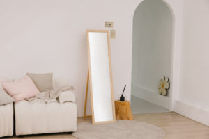 Miroir sur pied rectangulaire au design moderne en panneaux de particules, modèle MR-02, vente en gros du fabricant, garantie de qualité Taïwan Chine - Product Image 4