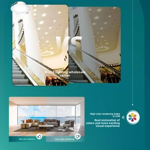 <span class=keywords><strong>Downlight</strong></span> <span class=keywords><strong>LED</strong></span> Empotrable Moderno DN220LED, Ultrafino, de Alta Luminosidad, CRI Ra85-90, para Techo Metálico, Uso Comercial - Product Image 2