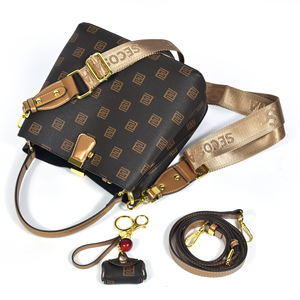 Fabricants en gros imprimé nouveau style de sac à main ensemble trois pièces sac à la mode pour femmes sac à bandoulière multifonctionnel - Product Image 5