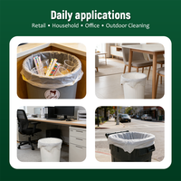 Sacs poubelles biodégradables certifiés ABAP/BPI/ASTM, en amidon de maïs, compostables