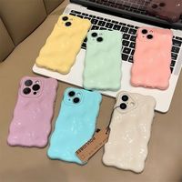 Nouvelle Coque de Téléphone 2025 pour iPhone 16 Plus 15 17 Pro Max 14 13 – Accessoire Mobile Coque Arrière Effet Nuage Gonflé