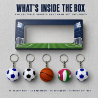 Porte-clés personnalisés mini ballons de sport 3D : basketball, football, volley-ball – Pendentifs pour sacs d'école, cadeaux de club, vente en gros