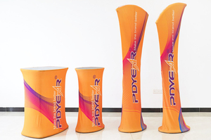 Nouveau cadre d'affichage tubulaire en tissu tendu de marque d'usine, pliable, portable, modulaire, étanche, pour stand de toile de fond et bannière d'exposition - Product Image 2
