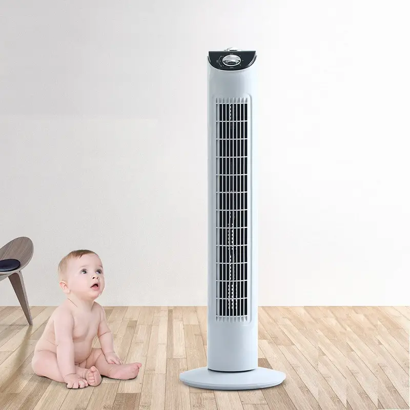 Xách tay không cánh hộ gia đình mini ánh sáng âm thanh Quạt lưu thông không khí đôi Turbo dao động tháp quạt 220V