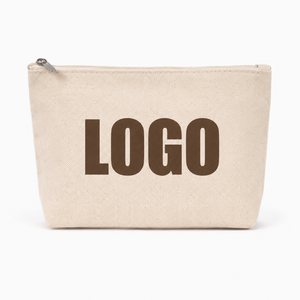 Certified Factory Color Customization Printing Logo Small Canvas Cosmetic Bag Tool <b>Storage</b> Canvas Makeup Bags - Product Image 2