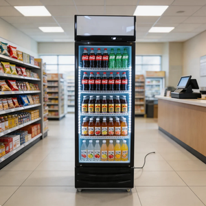 Réfrigérateur Vitrine Verticale 300L, Meilleure Vente, Électrique, Économique, pour Crèmes Glacées et Boissons, Congélateur de Présentation - Product Image 6