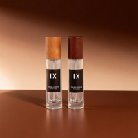 Atomizador de Perfume de Vidrio de Lujo de 10 ml, Portátil y Recargable, con Bomba de Aluminio y Cuello Roscado