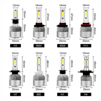 Offre Spéciale Automobile 120000LM Phare de Voiture M8 Pro Led 12V-24V Ampoule de Phare Led 9005 9006 H7 H11 H4 avec Connecteur H4