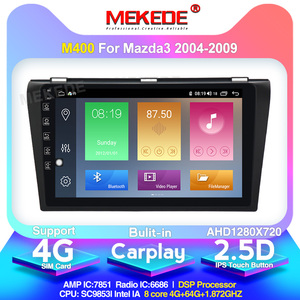 MEKEDE-M 9 "Android10 Quad Core Video del coche reproductor de Radio DVD para Mazda <span class=keywords><strong>3</strong></span> 2004- 2009 WIFI navegación GPS IPS RDS Audio SWC BT carpa - Product Image 4