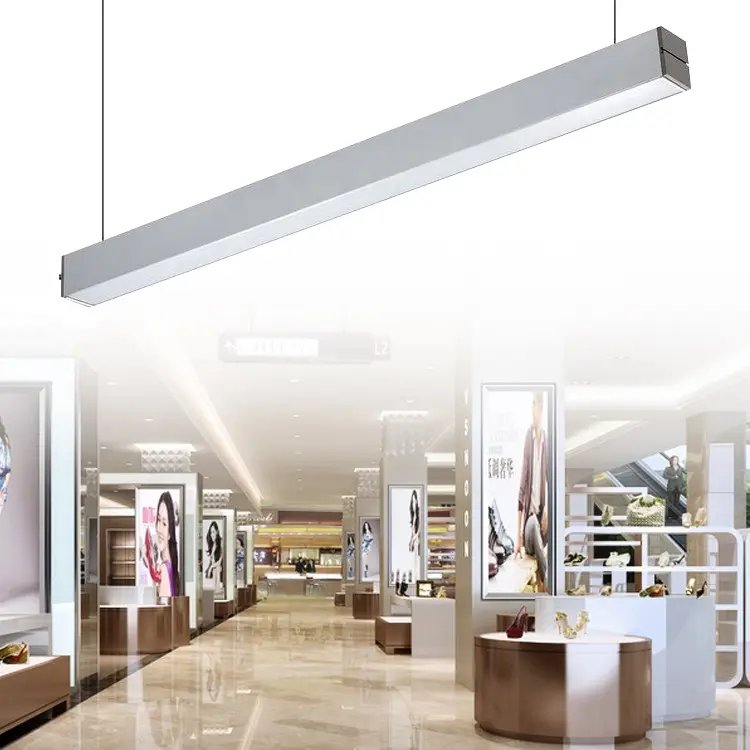 Halcon современный стиль офисный магазин 4ft 30w 40w затемненные светодиодные подвесные светильники