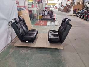 Asientos Plegables Triplicados de Cuero y PU para 3 Personas con Camas Extensibles, Anclajes para Asientos Infantiles Compatibles con <span class=keywords><strong>ISOFIX</strong></span> - Product Image 3