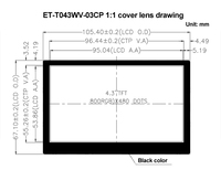 Araç için 4.3 inç ahududu Pi 4B/3B + IPS LCD kapasitif dokunmatik ekran monitör