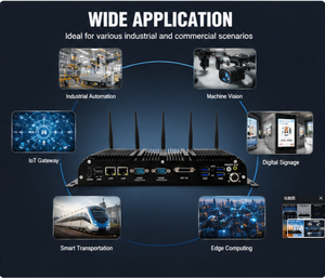 <span class=keywords><strong>Mini</strong></span> <span class=keywords><strong>PC</strong></span> industriel sans ventilateur Intel Core i7-8560u, double LAN, 6 ports COM pour PLC, CNC, ordinateur d'automatisation industrielle - Product Image 2