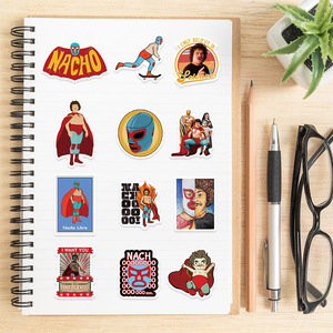 สติกเกอร์ลายกราฟฟิตี้จากภาพยนตร์คลาสสิก นาโช ลิเบร 50 ชิ้น สำหรับตกแต่งโทรศัพท์ แล็ปท็อป ไวนิล สติกเกอร์ตลกๆ จากภาพยนตร์เม็กซิกัน - Product Image 6