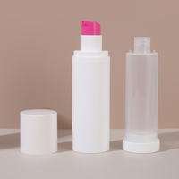 Bouteille sans air rechargeable en PP remplaçable pour soins de la peau 30ml 50ml 100ml Bouteille à pompe à vide 50G 100G Cuillère à pot de crème remplaçable