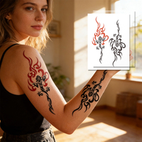 Papel de Transferencia para Tatuajes Imprimible para Impresora de Inyección de Tinta, Revestimiento Suave, Hojas Temporales para Arte Corporal, Perfecto para Eventos, Manualidades Infantiles