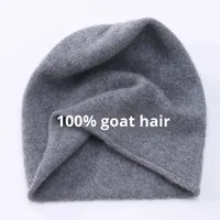 Gorro de Lana de Cabra 100% Pura de Alta Calidad, Diseño Jacquard, Cálido, Tejido, con Borde Enrollado, Estilo Casual para Adultos