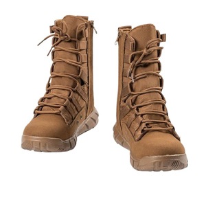DFDB01 Men Tactical <b>Boots</b> Suede Brown All Seasons Outdoor Durable PU Adult Mesh Fabric for Outdoor <b>Hiking</b> Training Winter Season - Product Image 4