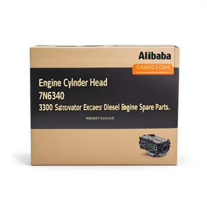 Cabeza de Cilindro de Motor 7N6340 para Excavadora Caterpillar Serie 3300, Repuestos para Motor Diésel - Product Image 2