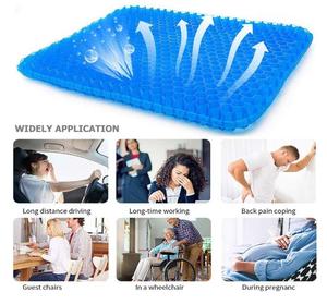 Honeycomb Gel Seat Cushion Cooling Rectangle Chair <b>Pad</b> for Buttocks Support Breathable Waterproof Design - Product Image 2