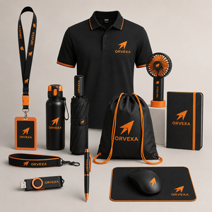 Business Promotional Gift Set Custom Branded Swag <b>Bag</b> USB Drive Power Bank Charging <b>Cable</b> Notebook Tote <b>Bag</b> Employee Event Gifts - Product Image 2