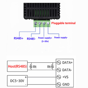 Transmetteur industriel de température et d'humidité sur rail DIN, capteur d'humidité, module d'acquisition de données, port RS485 - Product Image 5