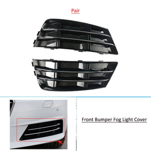 Accessoires automobiles, plaque de protection de phare antibrouillard avant en plastique de haute qualité, cadre de phare antibrouillard, grille pour Audi A4L B9 2017-2019 - Product Image 1