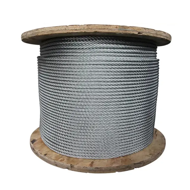 9-22mm Transimission Line Pilot Wire Galvanized Braided Anti Twisting Steel Wire Rope