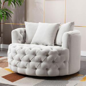 Nhung hiện đại ghế sofa bộ 2 cho đồ nội thất phòng khách giọng ghế bành sang trọng phòng chờ quá khổ xoay vòng ghế mô hình - Product Image 2