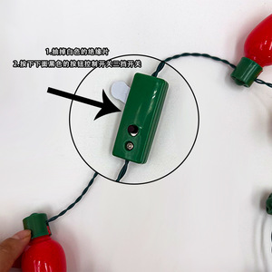 DAMAI Luminous Tinsel 9-bulb Necklace European American Festival Party <b>Gift</b> Wholesale <b>Christmas</b> Halloween Decoration - Product Image 4