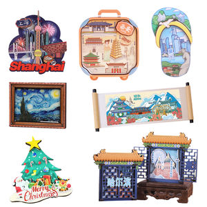 Regalo Souvenir promozionale cartone animato Anime modello Logo taglio portogallo filippine legno legno magnete frigo personalizzato - Product Image 1