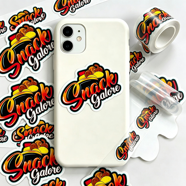 High Quality Waterproof Durable Vinyl Labels Customize Die Cut Stickers Printing for Phone/ Laptop/ Luggage Case/ Scooter