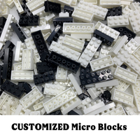 AJB Blocs de construction SUPER MINI personnalisés, ensemble de jouets éducatifs DIY pour enfants et adultes (plastique)