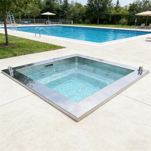 <span class=keywords><strong>Baignoire</strong></span> à remous en acier inoxydable au design moderne, <span class=keywords><strong>baignoire</strong></span> à jets massants pour salle de bain, spa - Product Image 4