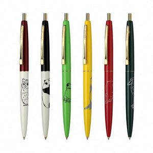 Color Metal for Pen 1.0Mm Tip Black Ink Silk Screen Printed <b>Creative</b> Design Custom Promotional Logo Pen for Hotels Business - Product Image 1