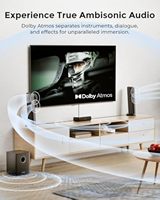  Barre de son Apollo S80 5.1 canaux Dolby Atmos - Son cinéma immersif 320W avec éclairage RGB intelligent pour votre salon.