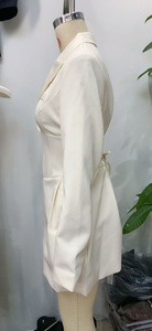 GX9040 时尚2025性感服装精品翻领V领长袖西装外套连衣裙优雅商务迷你连衣裙 - Product Image 4