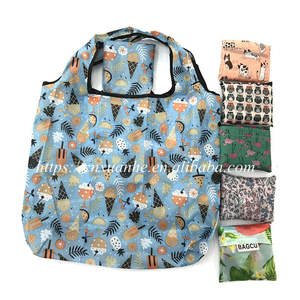 2022 Hot Selling Ladies Nylon Folding Shoulder Shopping Shopper Heavy Duty Canvas Storage Bags