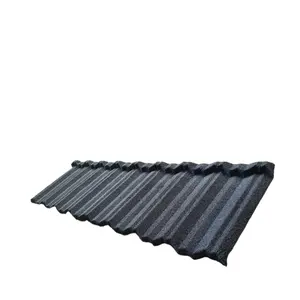 La placa de acero de zinc de aluminio recubierta de arena natural de tipo moderno y clásico Azulejos ondulados clásicos para techos